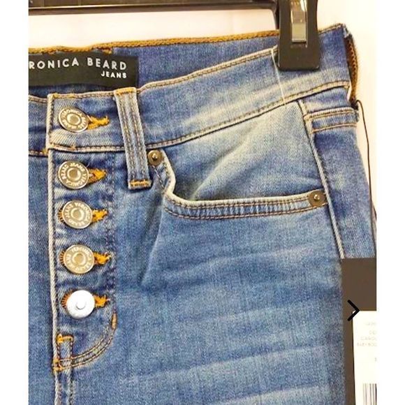 NEW Veronica Beard Carolyn High-Rise Baby Boot Cut Ankle Jeans — SZ 25 / US 0 - Picture 3 of 11